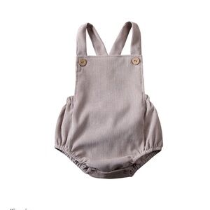 Gray Corduroy romper